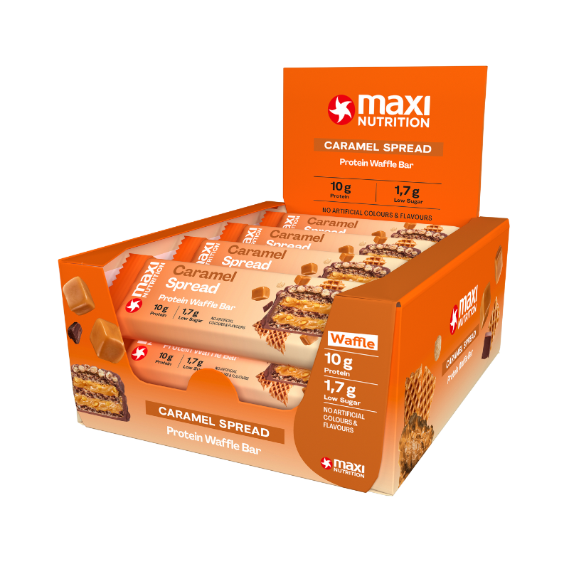 Protein Wafer Bar Box of 12 - Caramel Spread