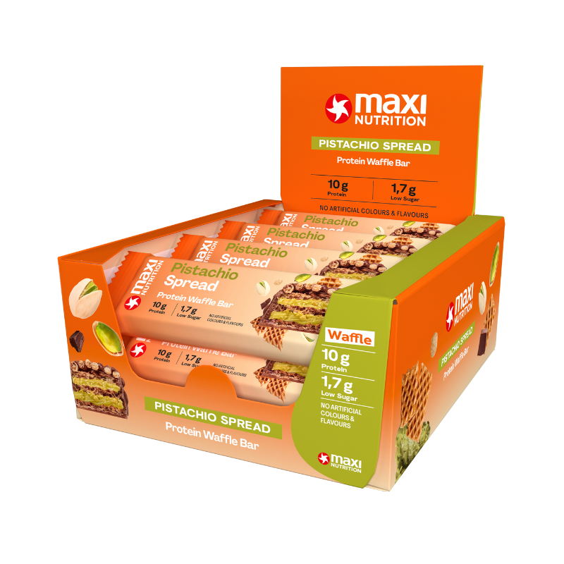 Protein Wafer Bar Box of 12 - Pistachio Spread