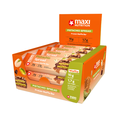 Protein Wafer Bar Box of 12 - Pistachio Spread
