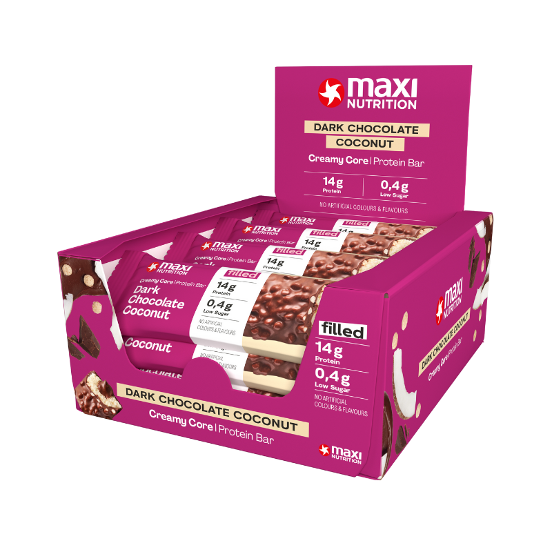 Creamy Core Bar Box of 12 - Dark Chocolate Coconut