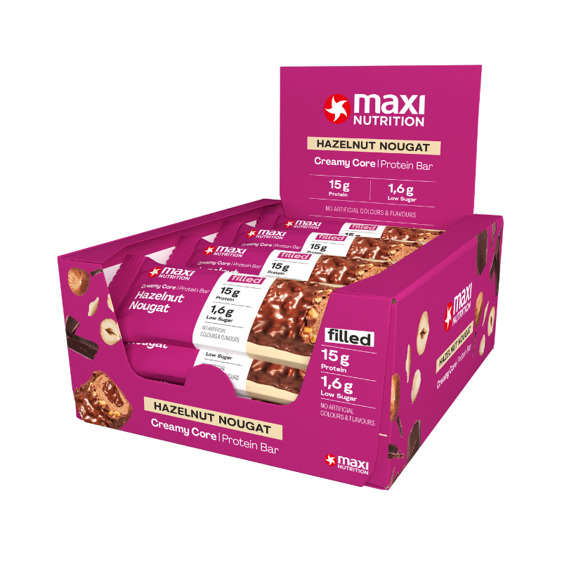 Creamy Core Bar Box of 12 - Hazelnut Nougat