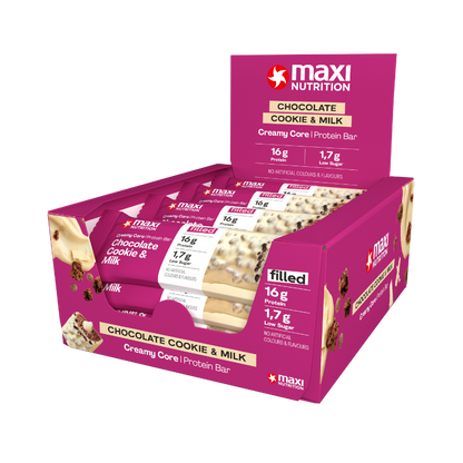 Creamy Core Bar Box of 12 - Cookies & Milk